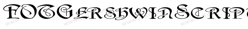 FOTGershwinScript Ex字体转换